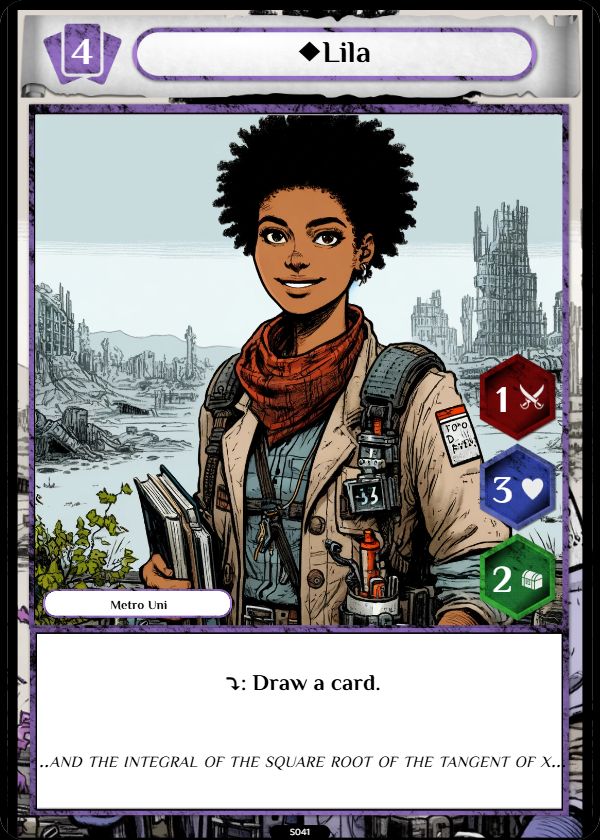 Metro Uni sample card 1