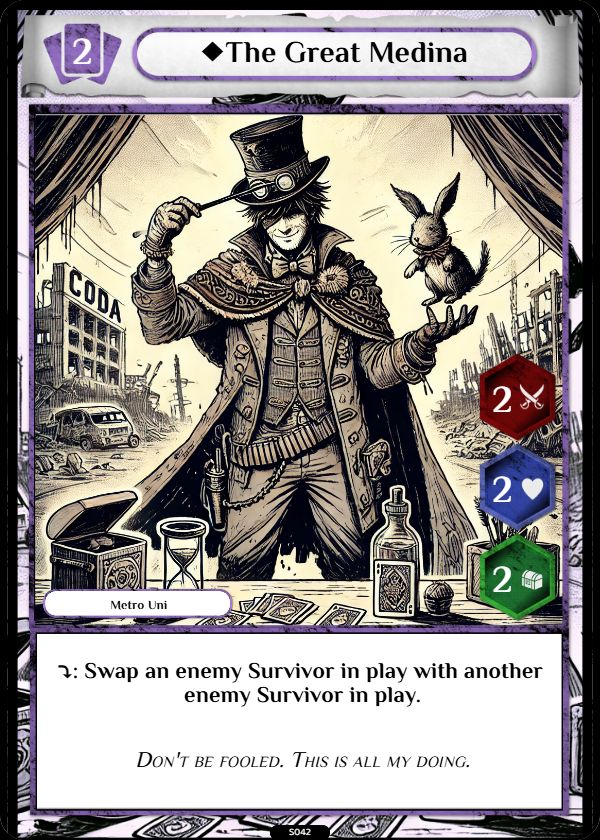 Metro Uni sample card 2