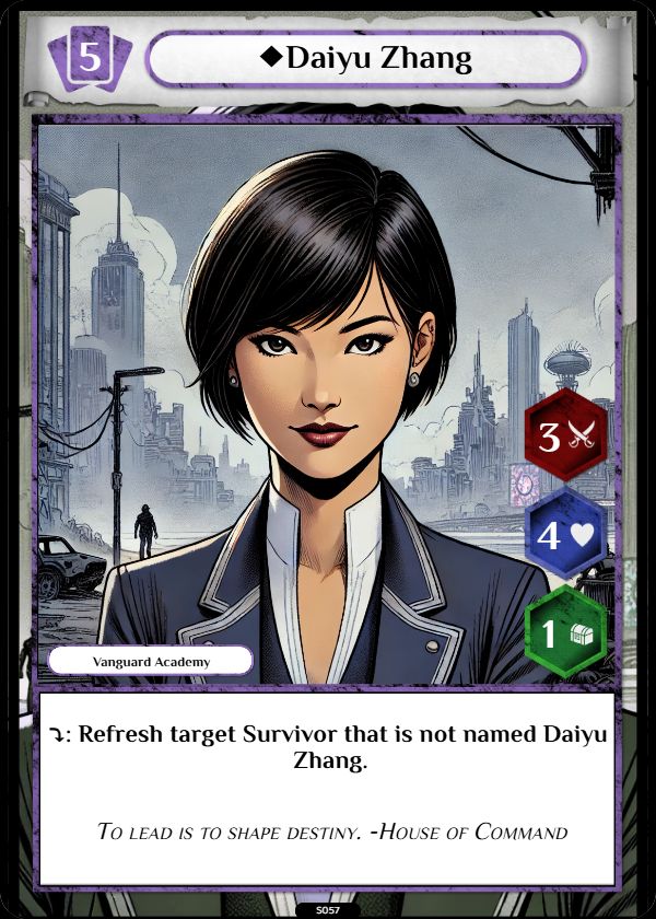 Vanguard Academy sample card 2