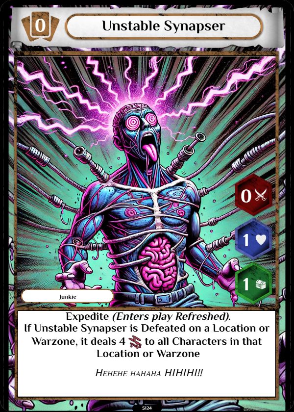 Junkie sample card 2